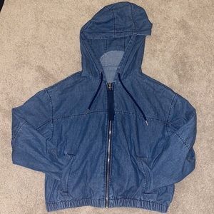 Jean bomber jacket